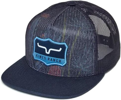 Kimes Ranch Willard High Profile Flat Bill Mesh Hat with Woven Patch in Kuwait