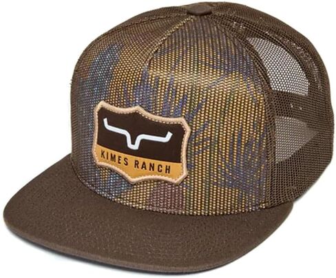 Kimes Ranch Willard High Profile Flat Bill Mesh Hat with Woven Patch in Kuwait