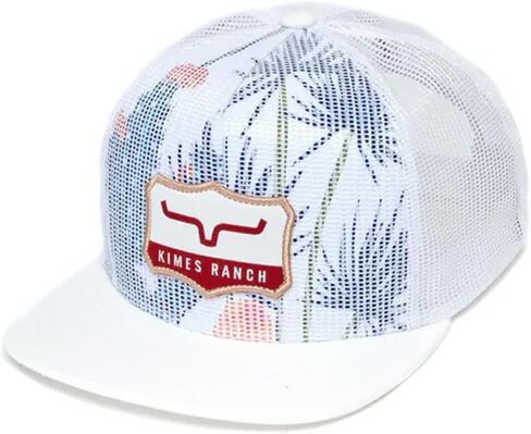 Kimes Ranch Willard High Profile Flat Bill Mesh Hat with Woven Patch in Kuwait