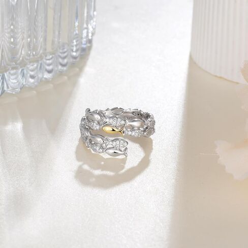 Swim Against The Current Ring 925 Sterling Silver Hope Inspirational Adjustable Rings Fish Jewelry Gifts for Women in Saudi Arabia