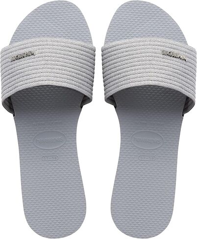 Havaianas Women's You Malta Sandal - Metallic Summer Sandals for Women - ICE GREY, 7/8 in Kuwait