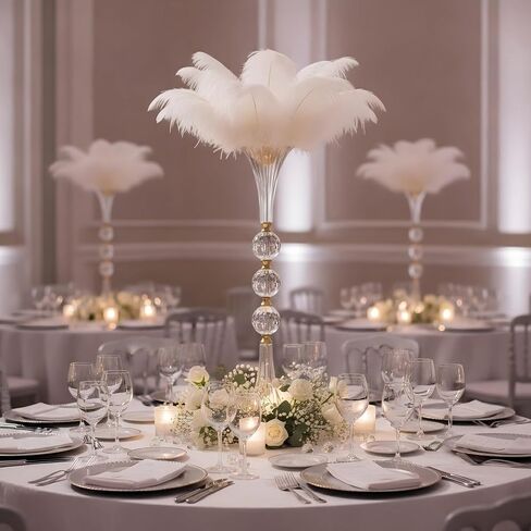 24.8in Crystal Vases for Flowers, 2Pcs Clear Trumpet Acrylic Vases for Centerpieces, Tall Flower Stands for Table Wedding Reception Party Event Home Decor in Kuwait