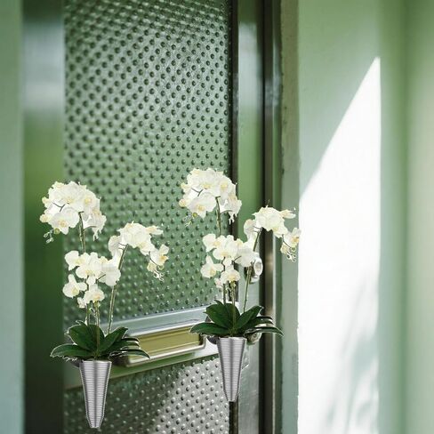 Magnetic Artificial Flowers Vase Unique Stainless Steel Vase for Dried Flowers, Plastic Flowers, and Paper Flowers Suitable for Freezer Doors, Courtyard Iron Railings, and Courtyard Gates in Saudi Arabia