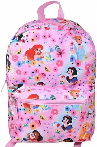 Disney Princess 16" Backpack with All Over Print, Pink Floral Design in Saudi Arabia