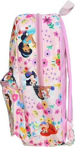 Disney Princess 16" Backpack with All Over Print, Pink Floral Design in Saudi Arabia