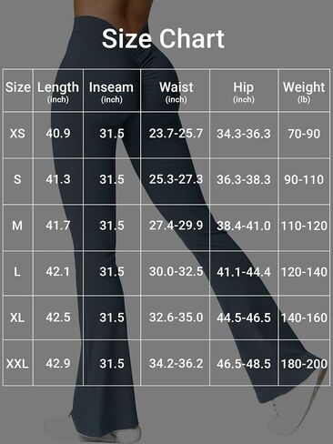 Scrunch Flare Leggings Daze V Back Butt Lifting Wide Leg High Waist 31.5" Gym Workout Yoga Pants in Kuwait