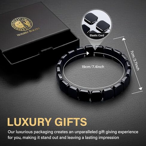 Bracelets For Men - Natural Stone Beaded Stretch Bracelet for Confidence & Masculine Edge, Sleek Minimalist Jewelry Gift in Saudi Arabia