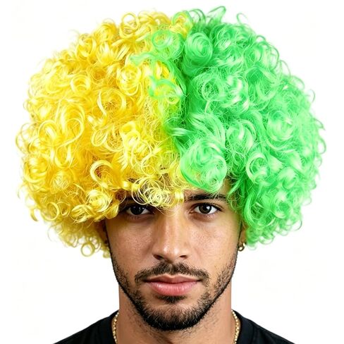 World Cup Apparel National Flag Costume Wigs for Men Women 2026 World Cup Merchandise Colorful Wigs (USA) in Saudi Arabia