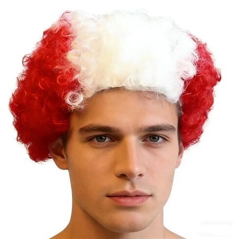 World Cup Apparel National Flag Costume Wigs for Men Women 2026 World Cup Merchandise Colorful Wigs (USA) in Saudi Arabia