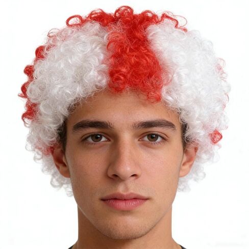 World Cup Apparel National Flag Costume Wigs for Men Women 2026 World Cup Merchandise Colorful Wigs (USA) in Saudi Arabia
