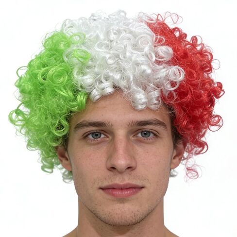 World Cup Apparel National Flag Costume Wigs for Men Women 2026 World Cup Merchandise Colorful Wigs (USA) in Saudi Arabia