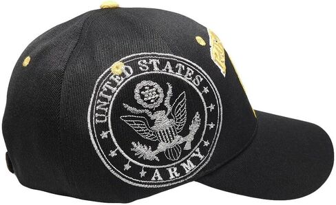 Officially Licensed Army Vet Veteran Retired Army Emblem Black Cap Hat in Saudi Arabia