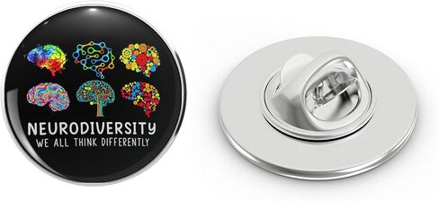 Neurodiversity Embrace ADHD Autism Awareness Gifts Metal Lapel Hat Pin Te Tack Pinback 0.75" in Kuwait