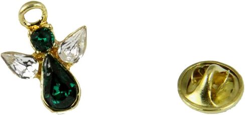 6030613 May Crystal Birth Month Angel Pin Guardian Lapel Brooch Tie Tack in Saudi Arabia