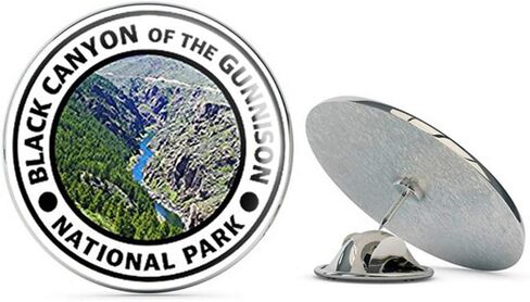 Round Black Canyon of The Gunnison National Park (co Hike Colorado) Metal 0.75" Lapel Hat Pin Tie Tack Pinback in Kuwait