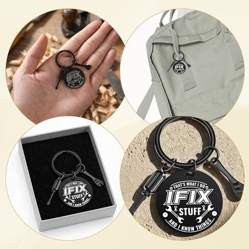 Mechanic Gifts for Men Cool Keychains Funny Keychains for Men Maintenance Appreciation Gifts for Worker Engineer Boyfriend Husband Dad Keychain Birthday Valentines Father's Day Presents in Saudi Arabia