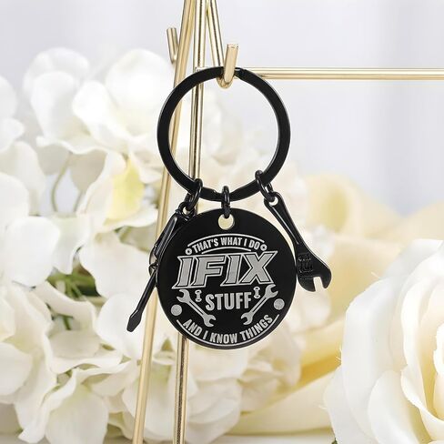 Mechanic Gifts for Men Cool Keychains Funny Keychains for Men Maintenance Appreciation Gifts for Worker Engineer Boyfriend Husband Dad Keychain Birthday Valentines Father's Day Presents in Saudi Arabia