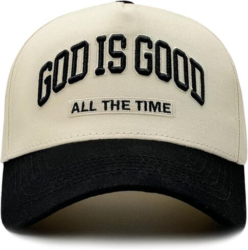 God is Good All The Time Hat for Men Women, Religious Gifts Adjustable Embroidered Christian Baseball Cap in Saudi Arabia