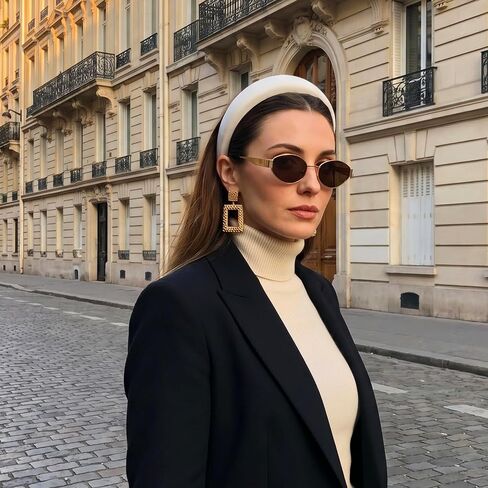 2Pcs Retro Oval Sunglasses for Women, Cute Trendy 90s Sunglasses, Classic Metal Frame Shades Sun Glasses UV Protection in Saudi Arabia