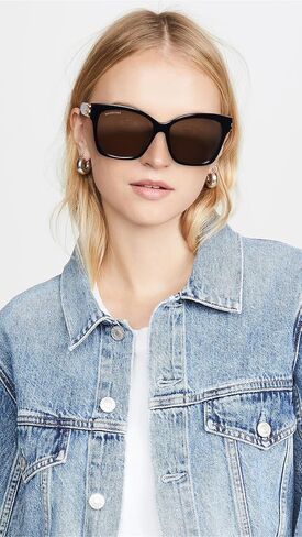 Balenciaga Women's Dynasty Vintage Square Sunglasses in Saudi Arabia