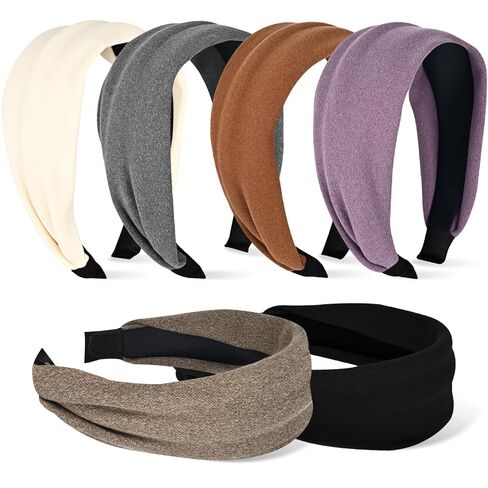 Headbands for Women Non Slip Trendy Headbands for Women’s Hair 2.7" Wide Cute Headband for Girls, Fall Head Bands Elastic Hair Bands for Womens Fashion Accessories for Women in Saudi Arabia