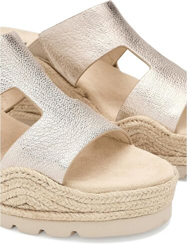 VANELi Womens Cyril Espadrille Casual Sandals Casual Mid Heel 2-3" - Beige, Silver in Kuwait