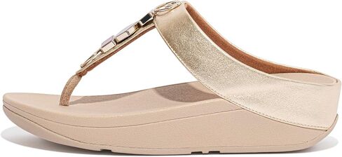 FitFlop Fino Stone Trim Toe-Post Sandals in Kuwait
