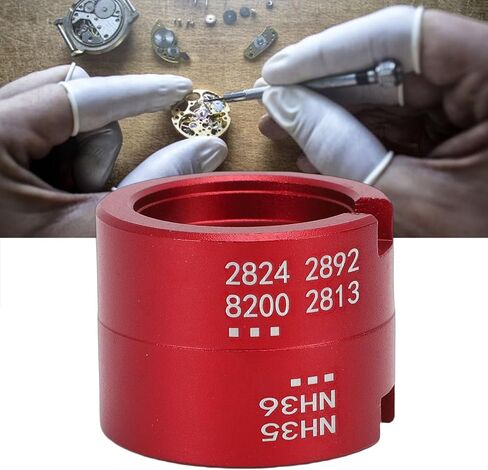 Aluminum Alloy Watch Movement Holder, Movement Watch Repair Assembly Tool for 2824 2892 8200 2813 NH35 NH36, Proof Base Bracket Watchmaker Tool, Ideal for Repair in Saudi Arabia