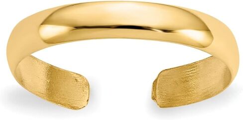 Saris and Things 14K Yellow Gold High Polished Toe Ring in Saudi Arabia