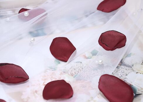 Penta Angel Silk Rose Petals 100Pcs Satin Flower Petals for Wedding Flower Girl Basket Table Centerpieces Scatter Confetti Bridal Shower Party Decoration (Burgundy) in Kuwait