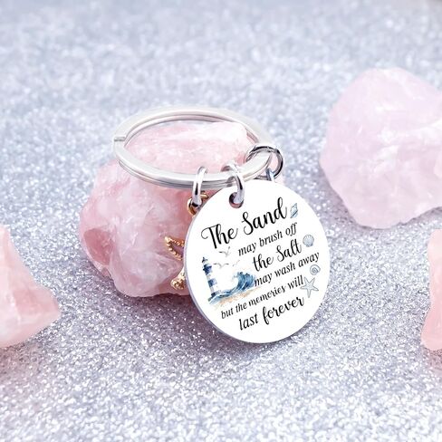 Beach Gifts for Women Friends Beach Keychain Themed Gifts Coastal Beachy Stuff for Teen Girls Summer Seashell Keychain Accessories for Beachy Lovers in Kuwait
