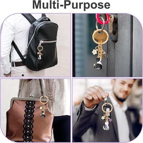 Mabor 2PCS Cute Cat Keychain – Kawaii Enamel Cat Charm, Colorful Flower Design, Durable Alloy Key Ring for Women Men, Cats Lovers Gift, Bag & Backpack Accessories in Kuwait