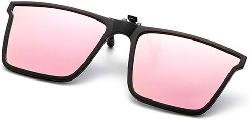 Polarized Clip-On Sunglasses Over Glasses, Anti Glare UV400 Protection TAC Lens Flip-Up Design, Retro Style Unisex in Saudi Arabia