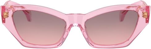Versace VE 4488U 53705M Transparent Rose Plastic Cat-Eye Sunglasses Rose Gradient Lens in Kuwait