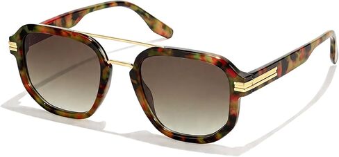 Chicid Oversized Aviator Sunglasses for Women, Retro Aviator Sun Glasses Tangle Free Designer in Saudi Arabia