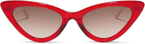 DIFF Emily in Paris | Mindy Cat Eye Designer Sunglasses for Women | UV400 Protection | Rouge Vogue + Warm Brown in Kuwait