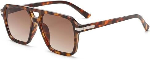 نظارات شمسية كلاسيكية كلاسيكية طراز Aviator للنساء والرجال مربعة وجسر مزدوج للحماية من الأشعة فوق البنفسجية، ظلال كلاسيكية من التسعينيات in Kuwait
