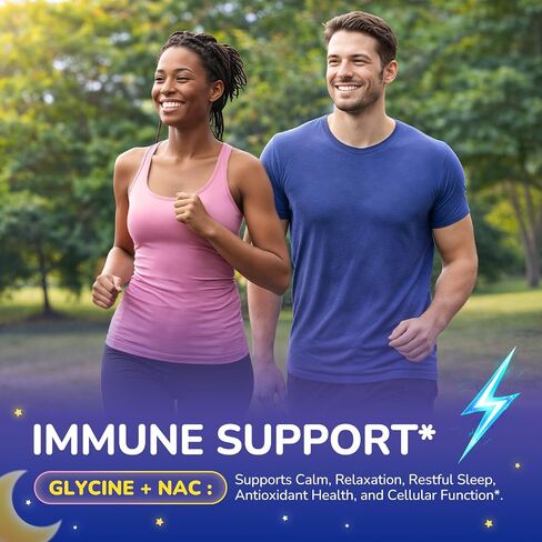 Glycine Gummies, Glycine 3g Supplements with NAC, L-Theanine, GABA, for Sleep, Relax, Nerve & Brain Support, Sugar Free, Vegan, Strawberr Flavor, 60 Cts in Saudi Arabia