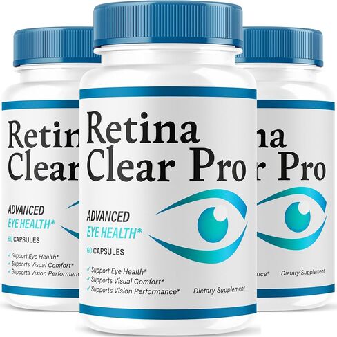 (3 Pack) Retina Clear Pro Capsules - Official Retina Clear Pro Advanced Eye Health Support Pills, Natural RetinaClear Supplement Vitamins Overall Wellness & Support Reviews, 180 Capsules for 3 Months in Saudi Arabia