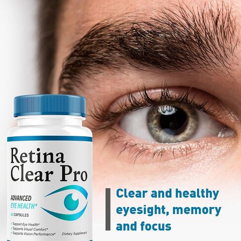 (3 Pack) Retina Clear Pro Capsules - Official Retina Clear Pro Advanced Eye Health Support Pills, Natural RetinaClear Supplement Vitamins Overall Wellness & Support Reviews, 180 Capsules for 3 Months in Saudi Arabia