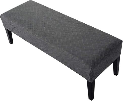 Balana Jacquard Dining Room Bench Covers, Stretch Spandex Upholstered Slipcover, Anti-Dust Removable Washable Seat Protector for Living Room, Kitchen in Saudi Arabia