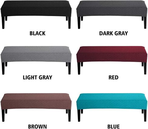 Balana Jacquard Dining Room Bench Covers, Stretch Spandex Upholstered Slipcover, Anti-Dust Removable Washable Seat Protector for Living Room, Kitchen in Saudi Arabia