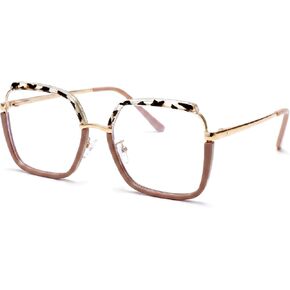 Oversized Reading Glasses for Women, TR90 Square Frame Eyeglasses Reader with Blue Light Blocking Coating Glasses in Saudi Arabia