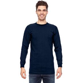 Bayside 6.1 Oz. Long-Sleeve Basic T-Shirt, 3XL, Navy in Saudi Arabia