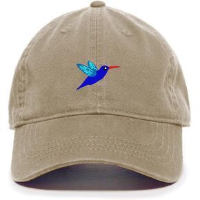 DSGN By DNA Hummingbird Embroidered Baseball Cap Cotton Adjustable Dad Hat in Kuwait