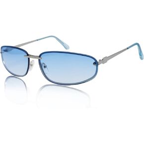 Y2K Sunglasses for Women | Wrap Around, Rimless, Small Metal Frame, 2000s, 90s, UV400 Protection, for Daily, Rave Festive, Party, Tinted Lens Shades in Saudi Arabia