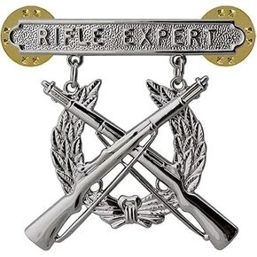 Marine Corps Rifle Qualification Shooting Badges in Saudi Arabia