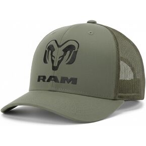 RAM Trucks Trucker Hat – Olive Green (Loden) Adjustable Snapback Mesh Cap with Embroidered Logo in Saudi Arabia