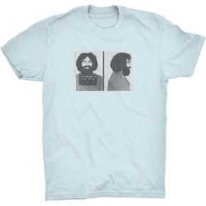 ZJ Designs Jerry Garcia Mugshot T-Shirt Busted on Bourbon Street Shakedown 2.0 (Light Blue, M) in Saudi Arabia