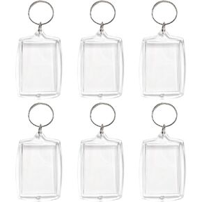 Double Sided Acrylic Photo Keychain, Personalized DIY Photo Key Fob for 1.7x1.1 Inch Photocard in Saudi Arabia